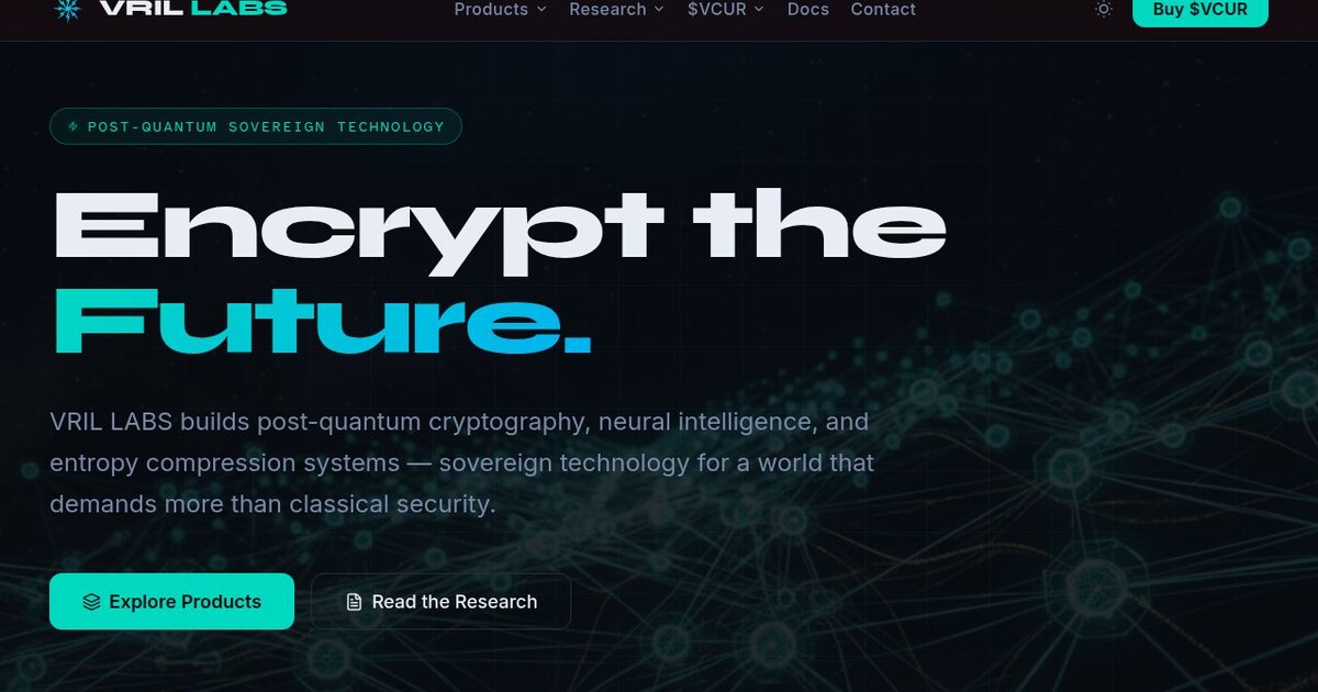 Vril Math VRIL LABS — Post-Quantum Sovereign Technology